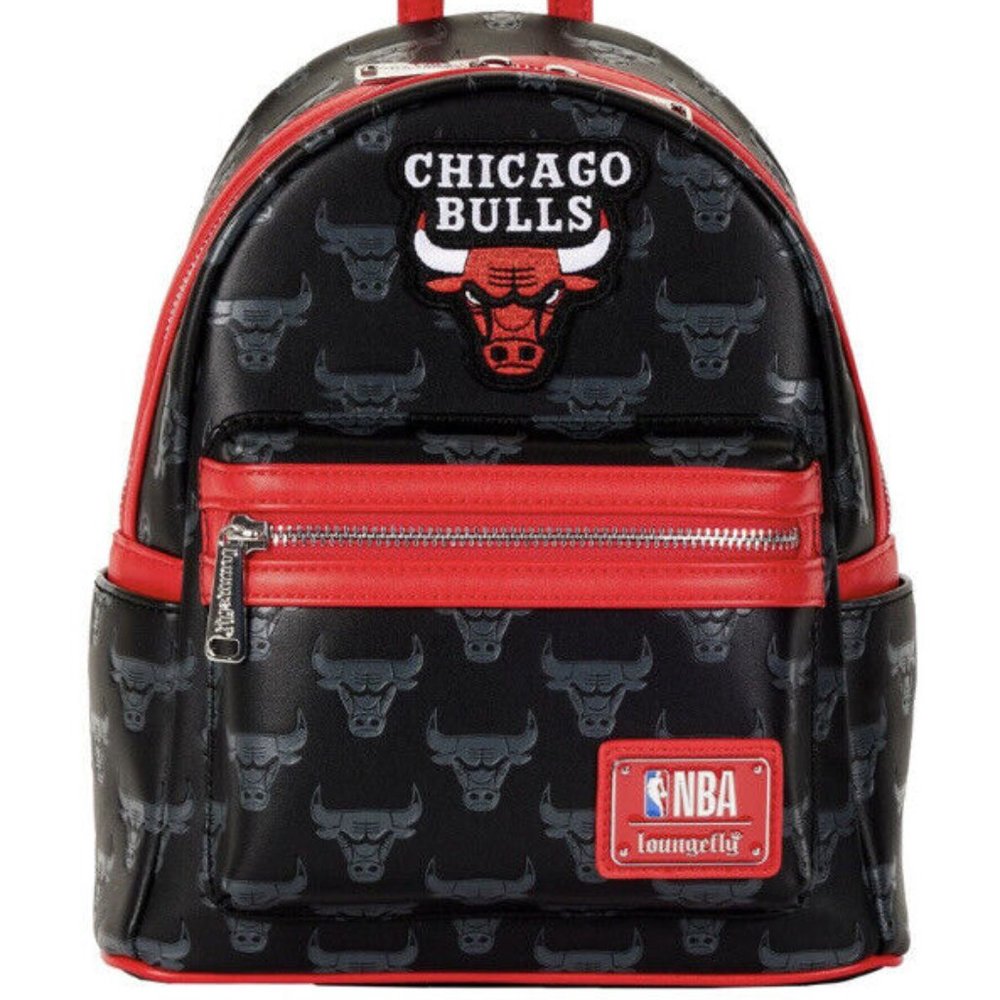 Loungefly NBA CHICAGO BULLS DEBOSSED LOGO MINI BACKPACK